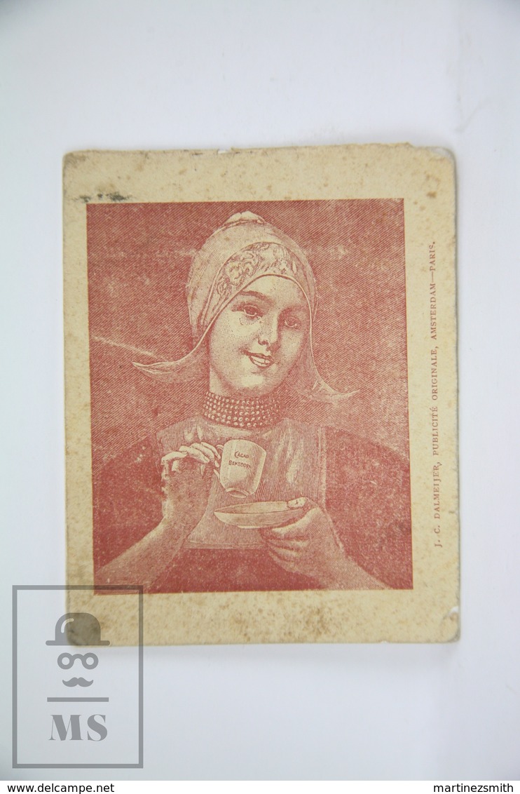 Old Trading Card Folder - Cacao Bensdorp Advertising - Voyage Autor Du Monde - Naples, Milan - Autres & Non Classés