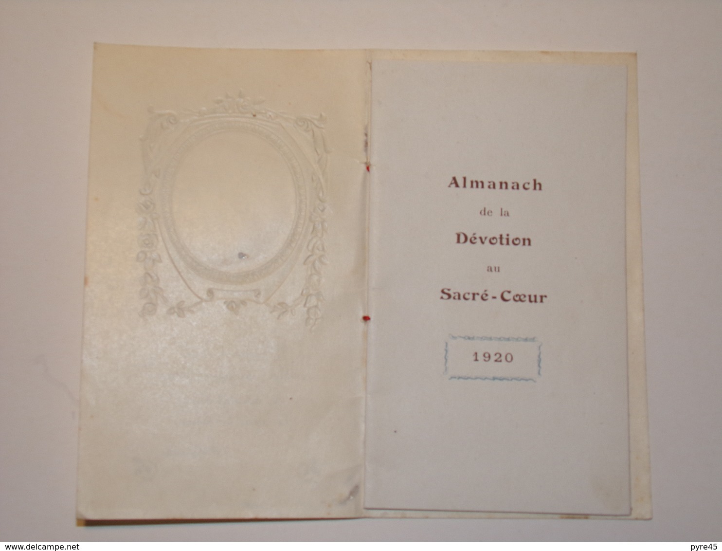 Almanach De La Dévotion Au Sacré-coeur 1920 - Autres & Non Classés