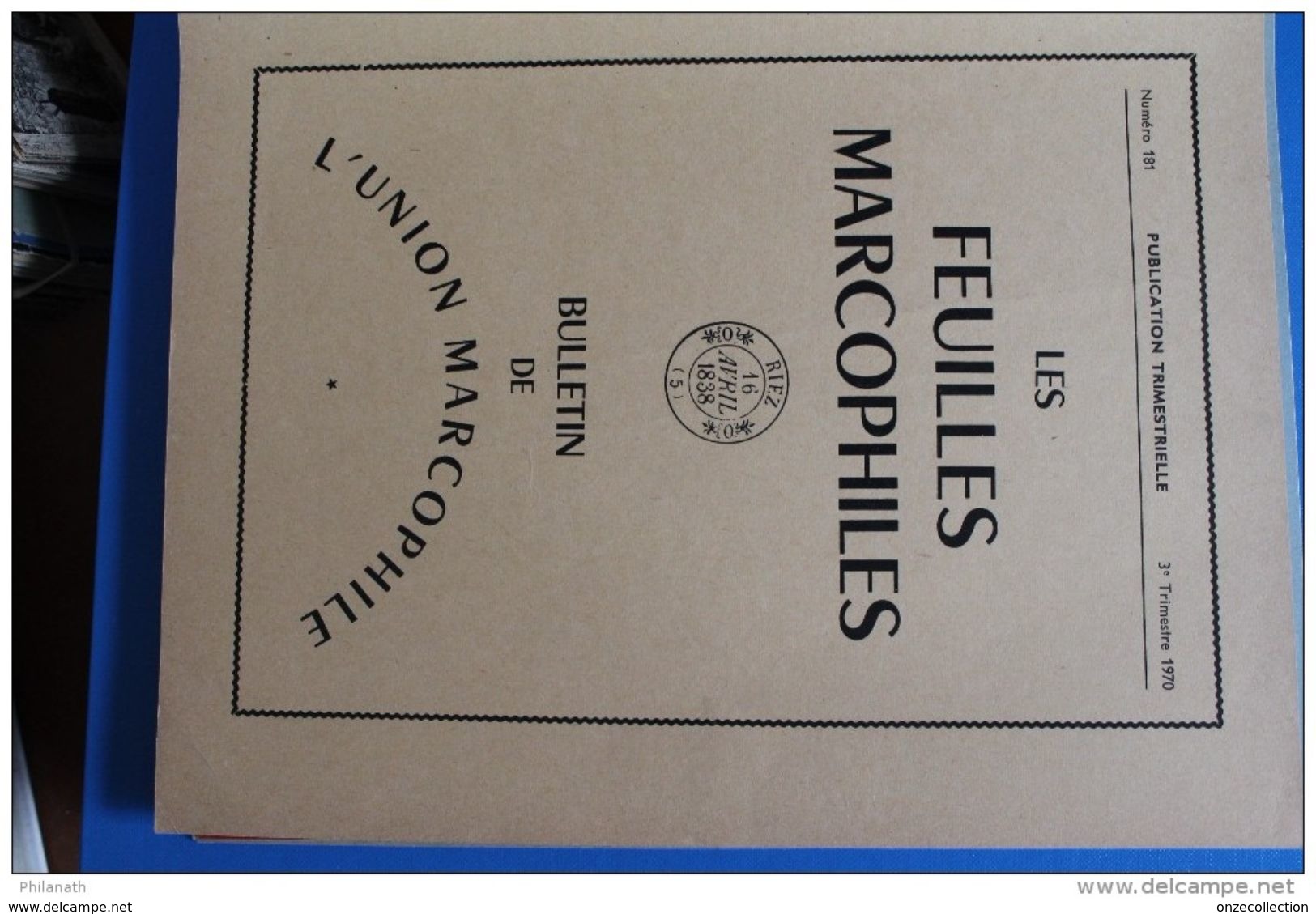 LES  FEUILLES  MARCOPHILES   181    1èr TRIMESTRE   1970     19  PHOTOS - Afstempelingen