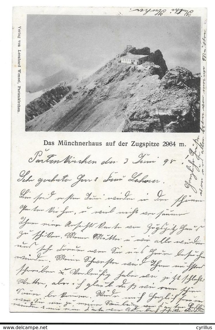DAS MUNCHNERHAUS AUF DES ZUGSPITZE 2964 M. - Zugspitze