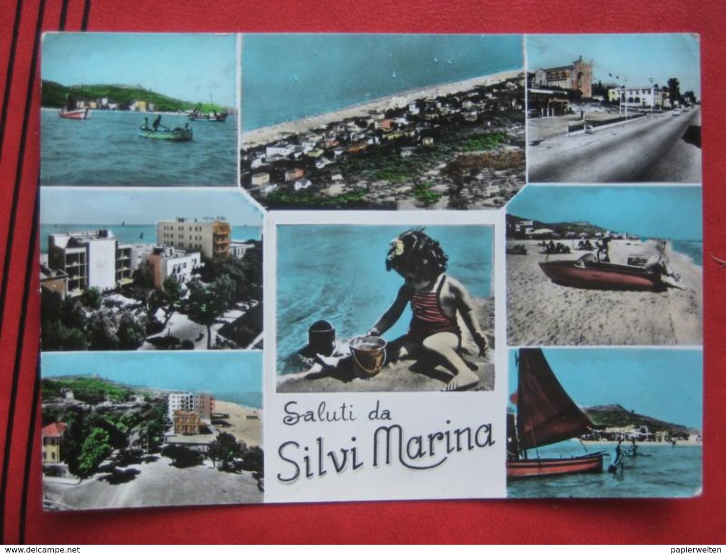Silvi (Teramo) - Mehrbildkarte "Saluti Da Silvi Marina" / Nachgebühr, Nachporto, Graz Poststelle Schillingsdorf - Autres & Non Classés