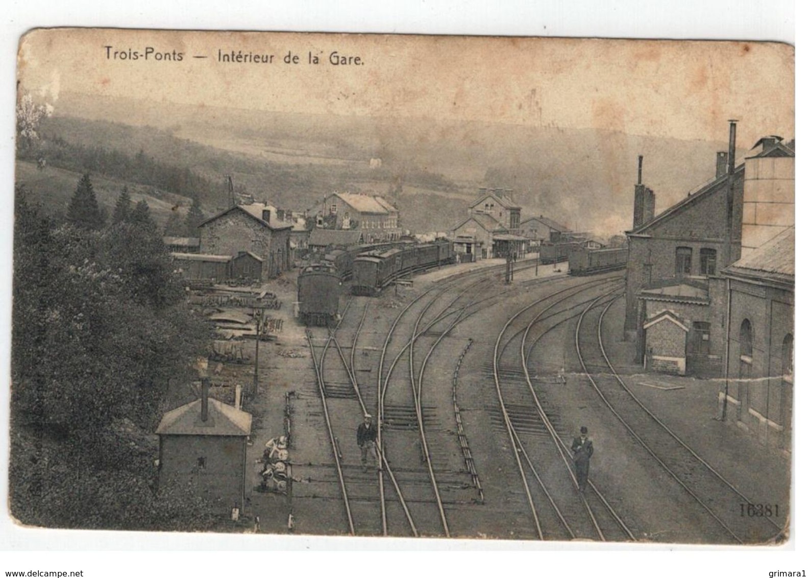 Trois-Ponts   -  Intérieur De La Gare  1911 - Trois-Ponts