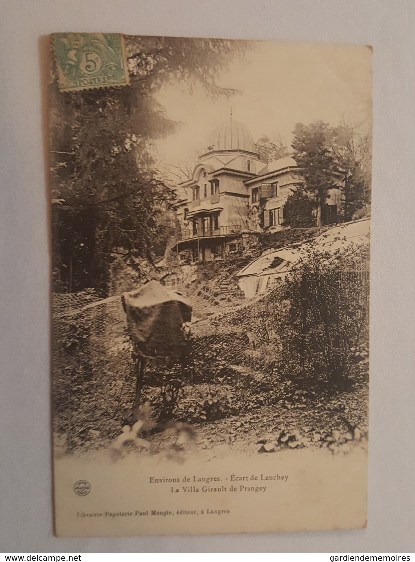 Environs De Langres - Ecart De Leuchey - La Villa Girault De Prangey - Mongin éditeur - Autres & Non Classés