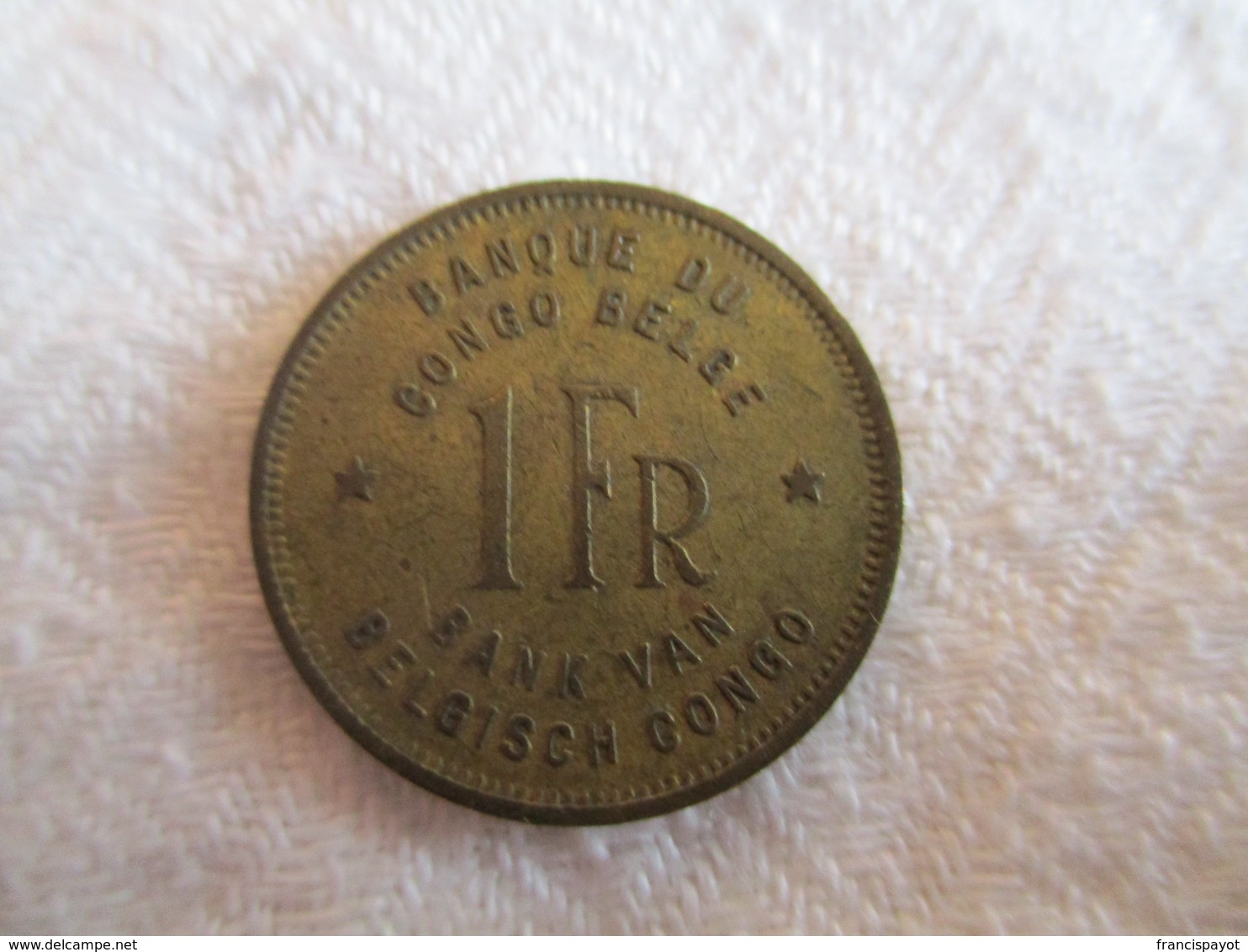 Congo Belge 1 Franc 1947 - 1945-1951: Régence