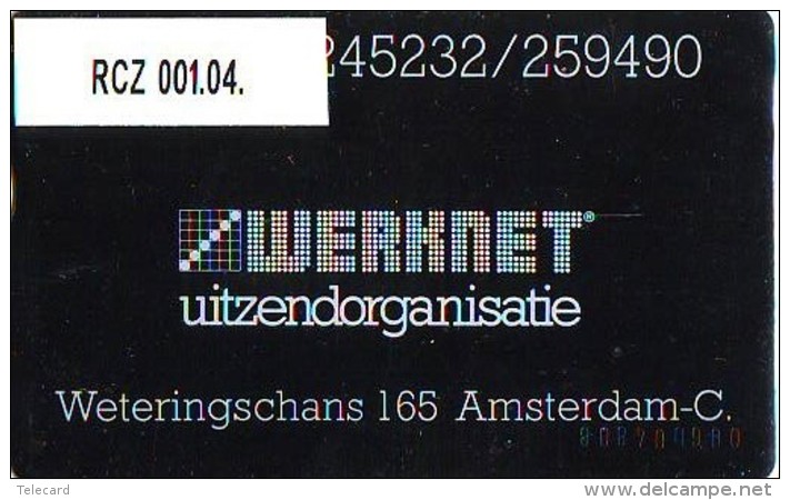 Telefoonkaart  LANDIS&amp;GYR  NEDERLAND * WERKNET RCZ-001.04 * A'DAM WETERINGSCHANS * ONGEBRUIKT * OPLAGE 350 - Privé