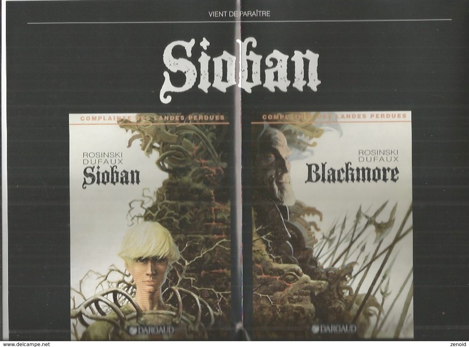 Affichette Pub. Sioban Et Blackmore De Rosinski Et Dufaux - Complainte Des Landes Perdues