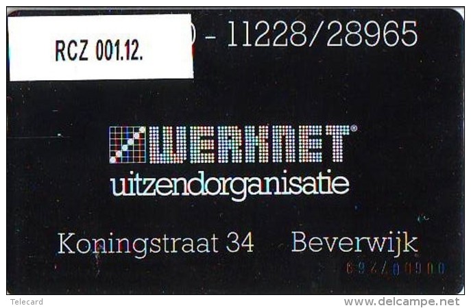 Telefoonkaart  LANDIS&amp;GYR  NEDERLAND * WERKNET RCZ-001.12 * BEVERWIJK * ONGEBRUIKT * OPLAGE 150* Cat.w. 400,00 - Privé