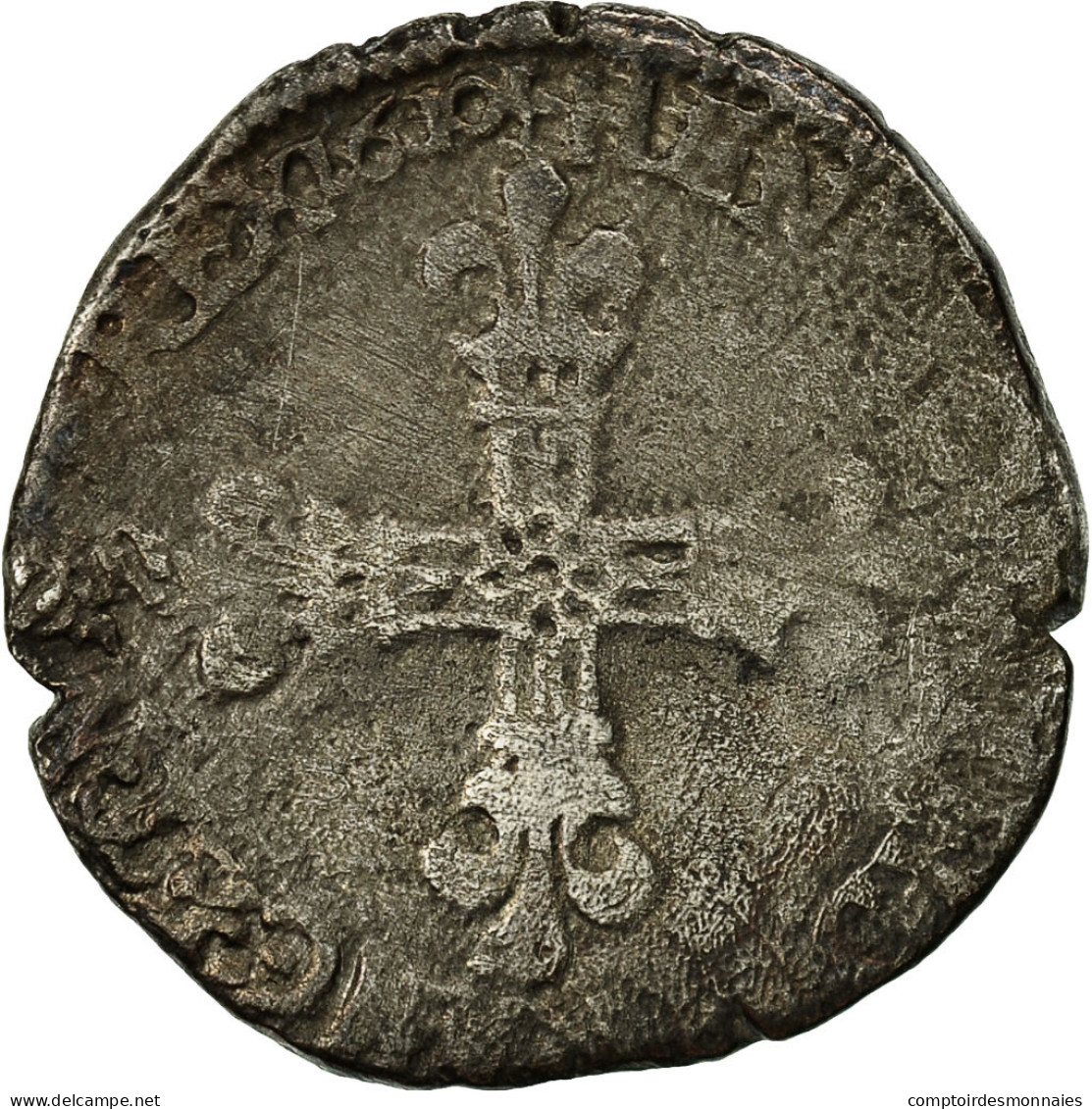 Monnaie, France, Henri IV, 1/4 Ecu, 1610, Nantes, TB+, Argent, Sombart:4678 - 1589-1610 Henri IV Le Vert-Galant