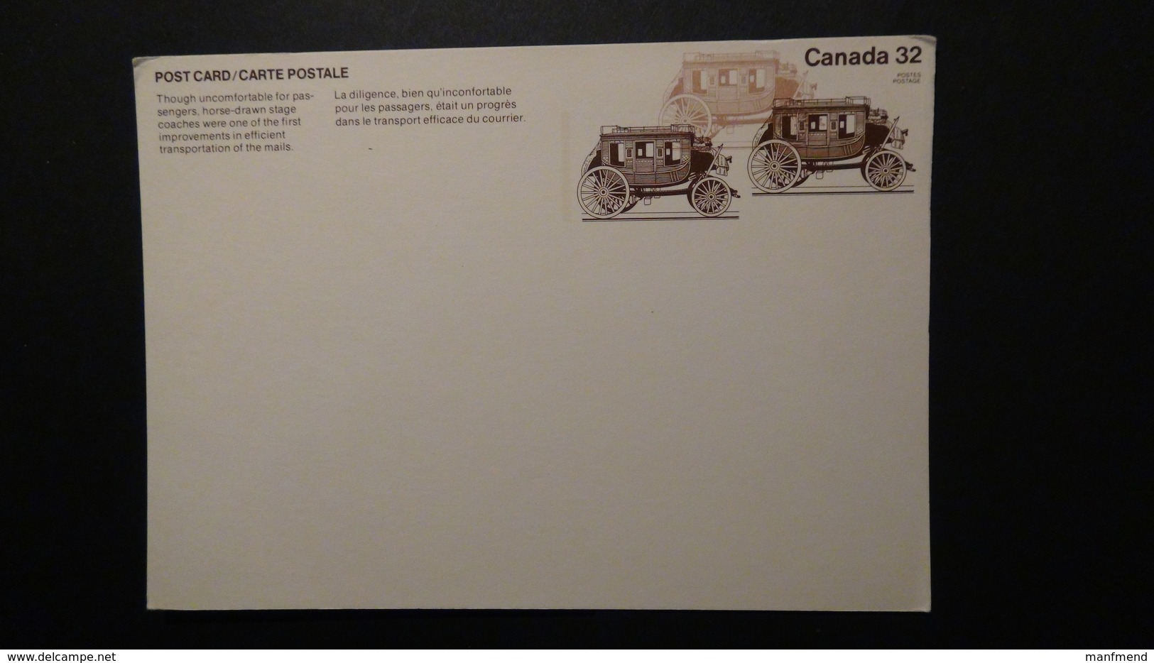 Canada - 32c - Post Card - Postal Stationery - Look Scan - 1953-.... Reign Of Elizabeth II