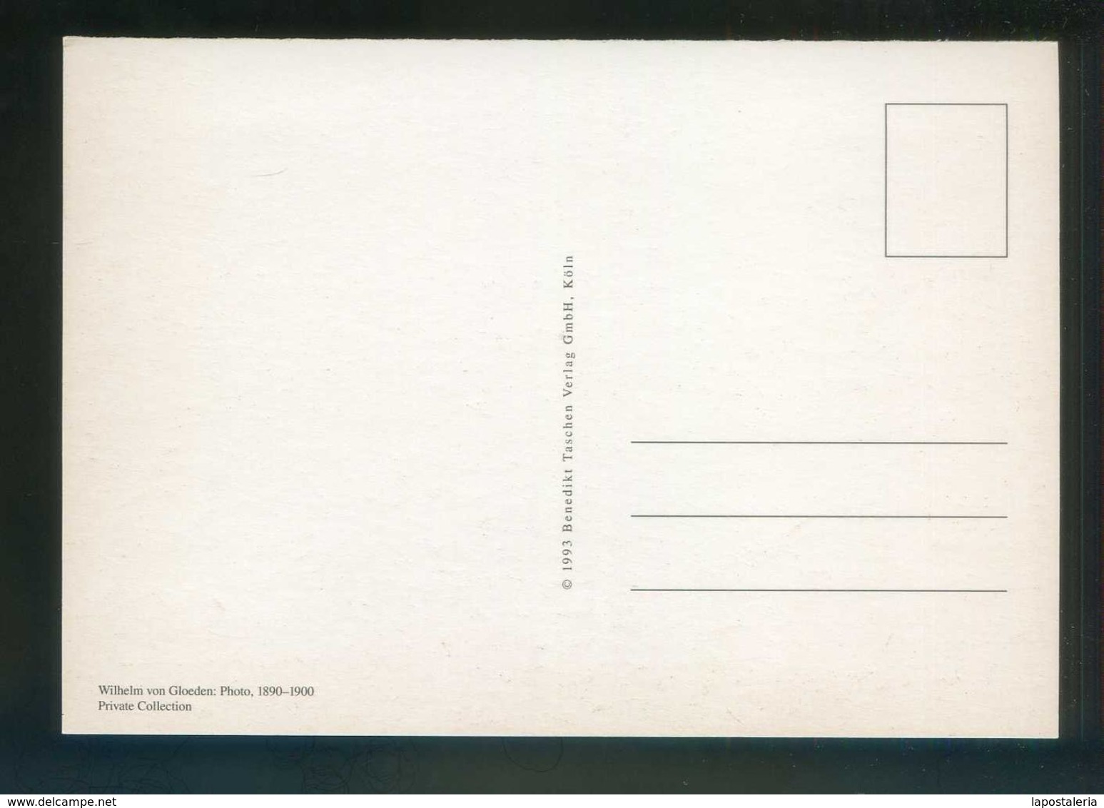 Foto: Wilhelm Von Gloeden. Ed. Taschen 1993, PostcardBook Nº 15. Nueva. - Fotografía