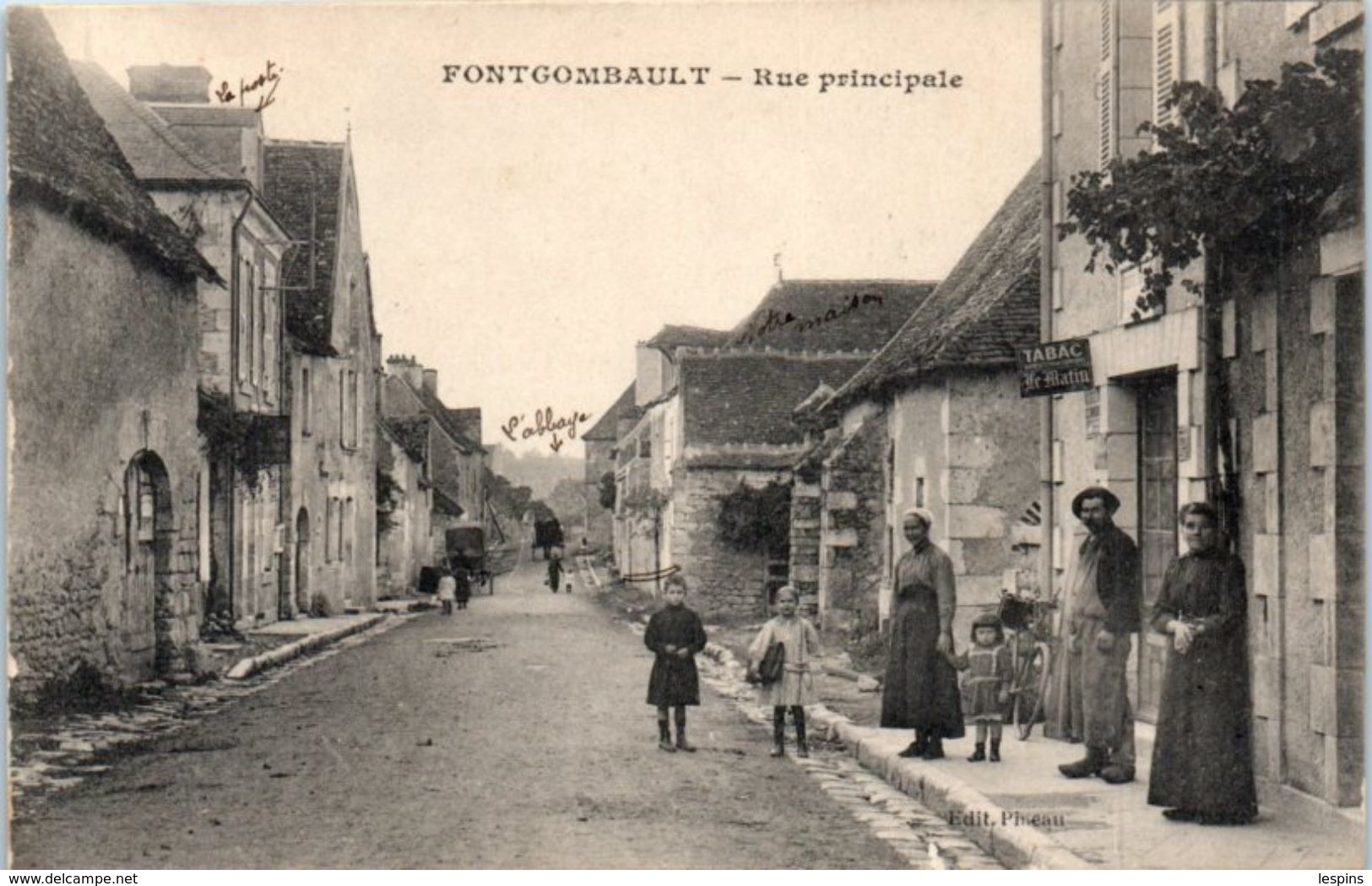 36 - FONTGOMBAULT -- Rue Principale - Autres & Non Classés