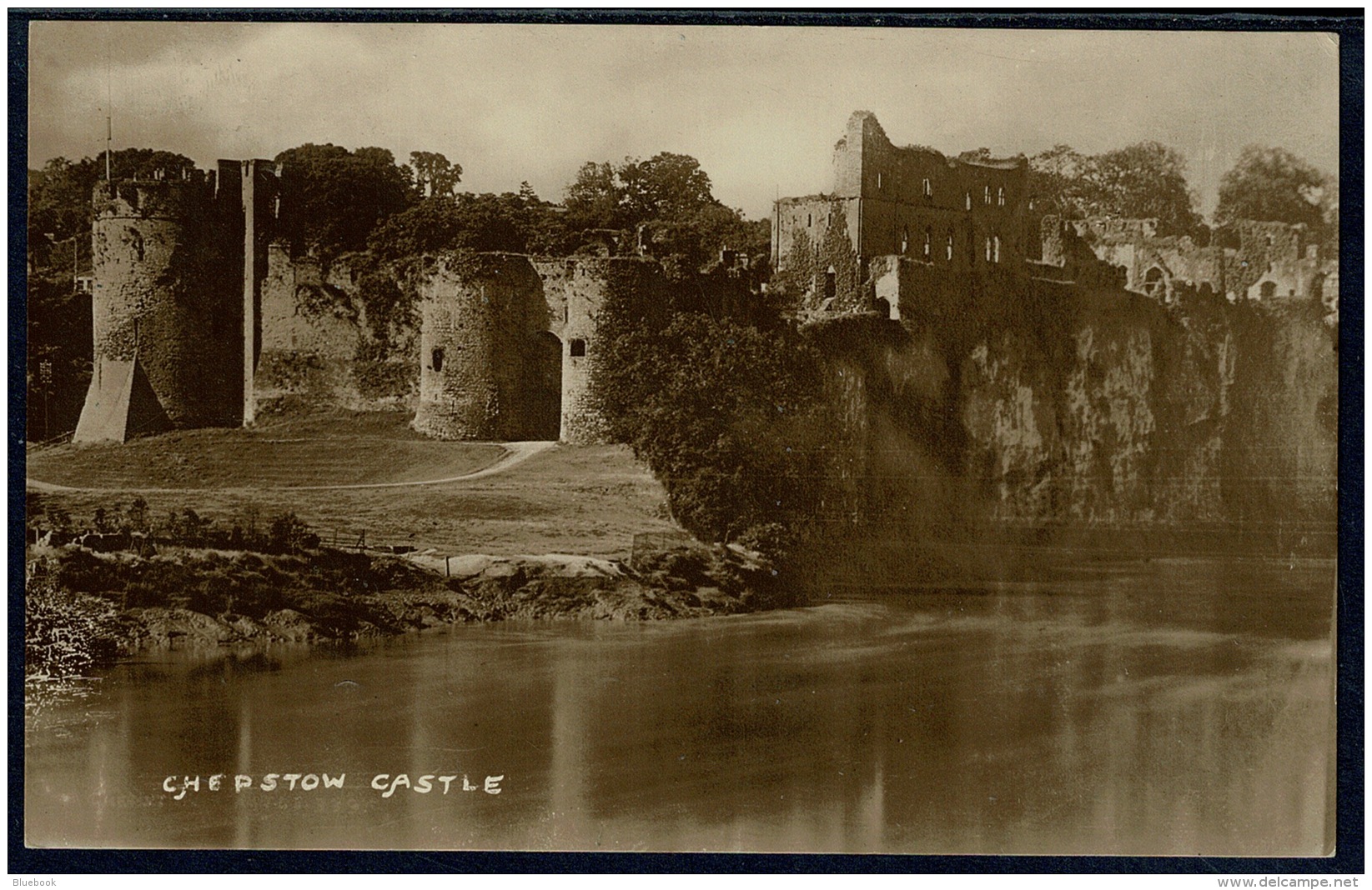 RB 1188 -  Early W.A. Call Cambria Real Photo Postcard Chepstow Castle Monmouthshire Wales - Monmouthshire