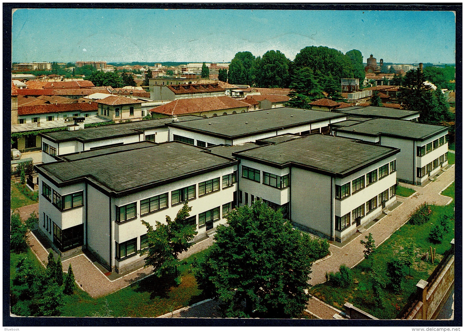 RB 1188 - Italy Real Photo Postcard Primary Schools Legnano Milan - L70 Rate To Catania Sicily - Legnano