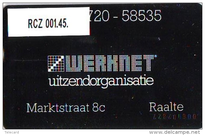 TELEFOONKAART LANDIS&amp;GYR  NEDERLAND * WERKNET RCZ-001.45 * RAALTE * ONGEBRUIKT * OPLAGE 150  * Cat.w. 400,00 - Privé