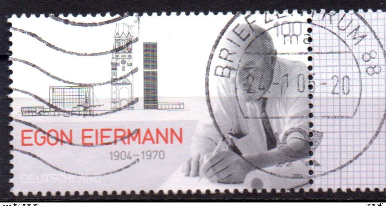 Lot De 1 Timbre(s) - N° 2246  -oblitéré - Egon Eiermann - Allemagne - Oblitérés