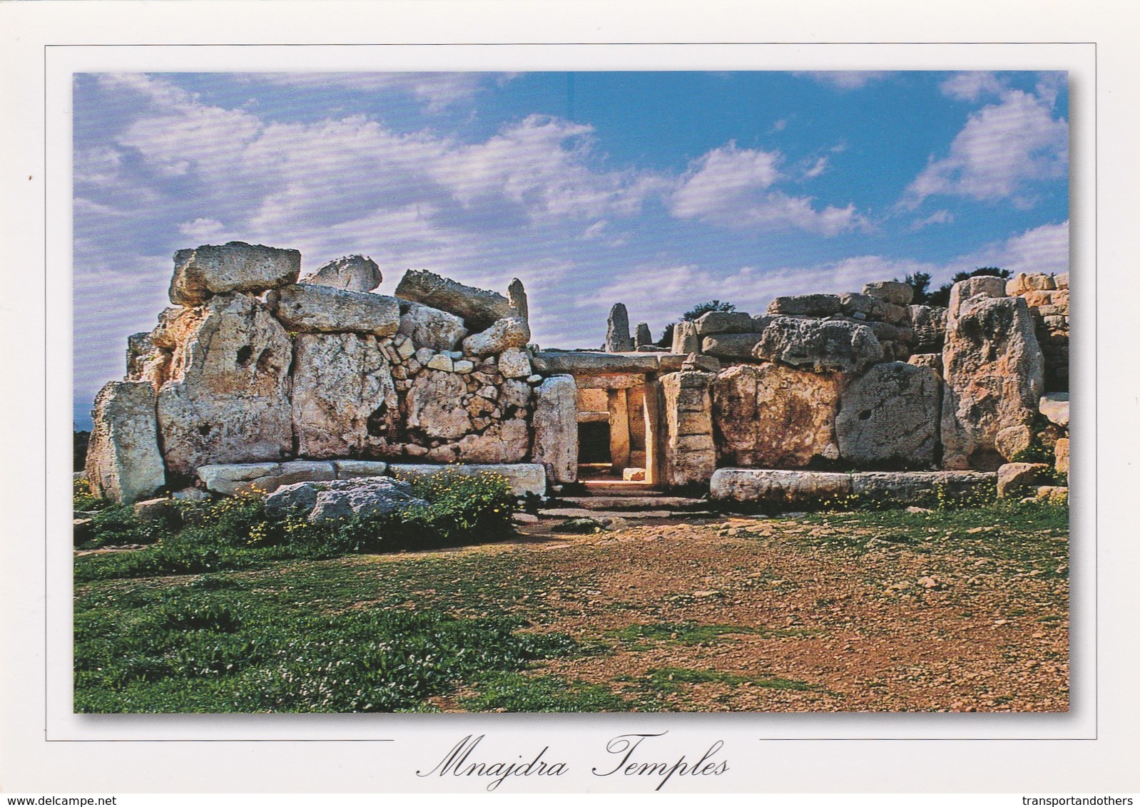 POSTCARDS OF MALTA /  MNAJDRA TEMPLE - Malta