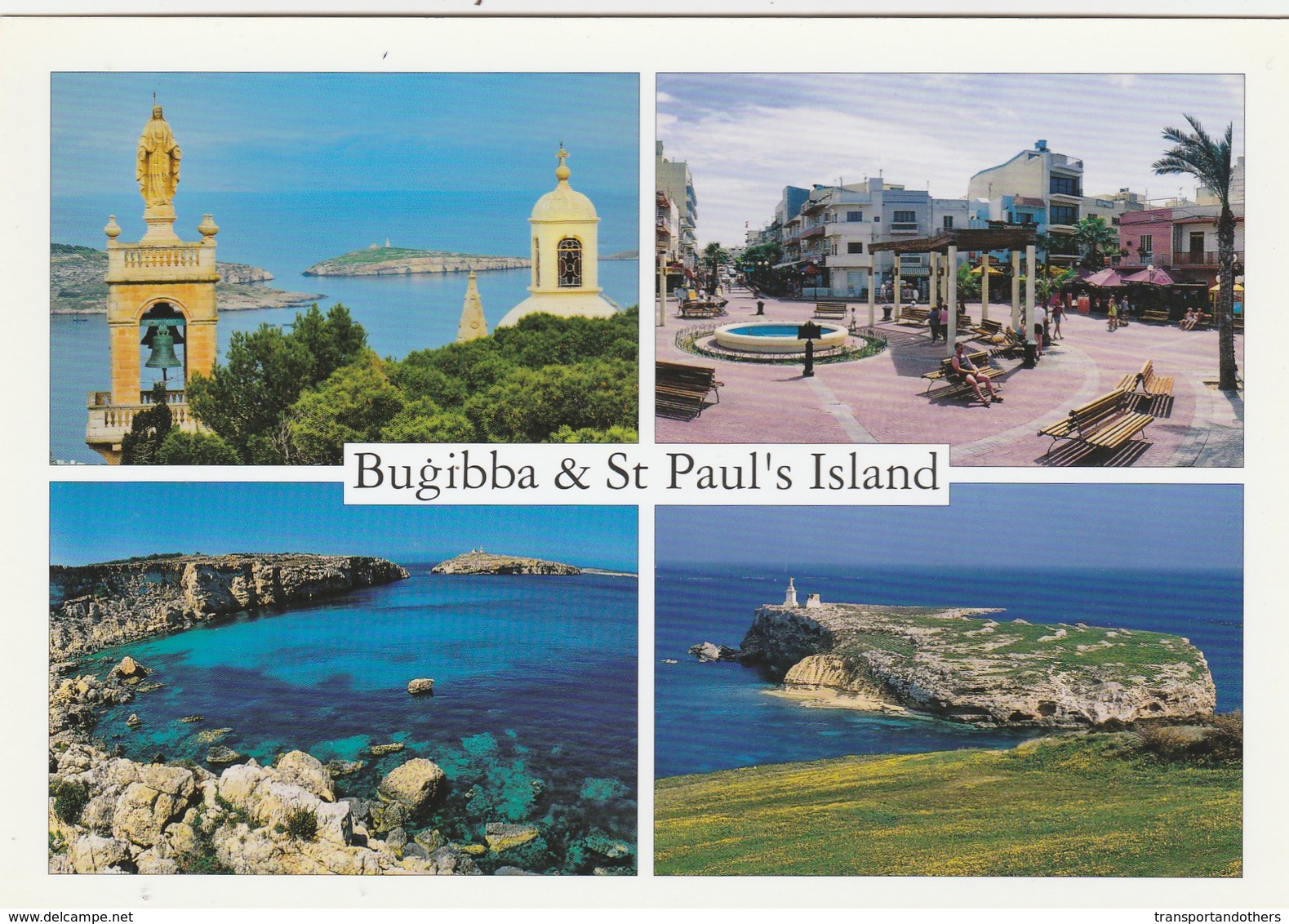 POSTCARDS OF MALTA / BUGIBBA AND ST PAULS ISLAND - Malta