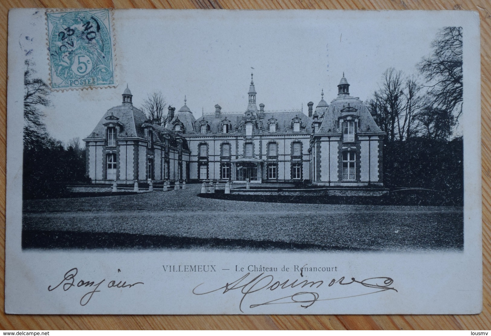 28 : Villemeux - Le Château De Renancourt - Dos Simple - (n°9842) - Villemeux-sur-Eure