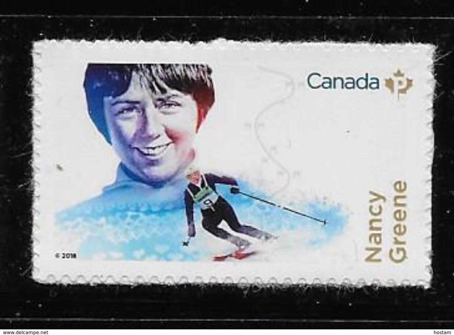 CANADA, 2018 WOMENS IN SPORT:  NANCY GREENE Alpine Skier Single - Timbres Seuls