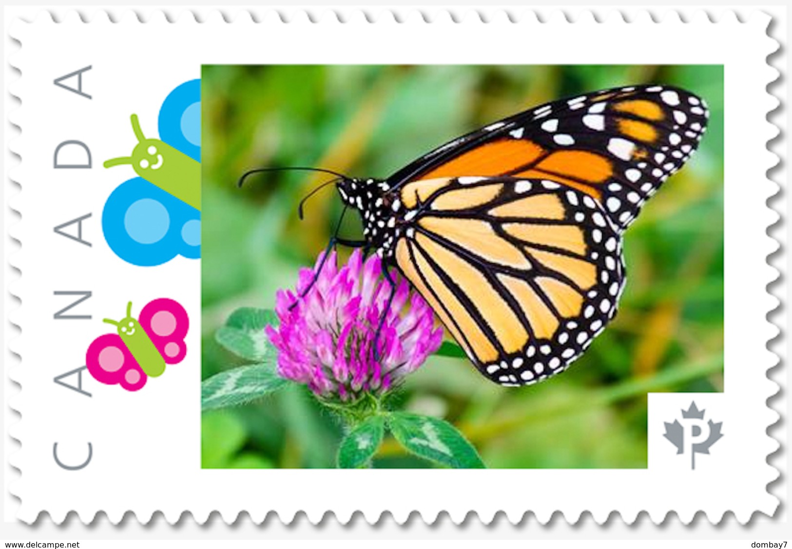 NEW! MONARCH BUTTERFLY Unique Picture Postage Stamp MNH Canada 2018 P18-01sn16 - Vlinders