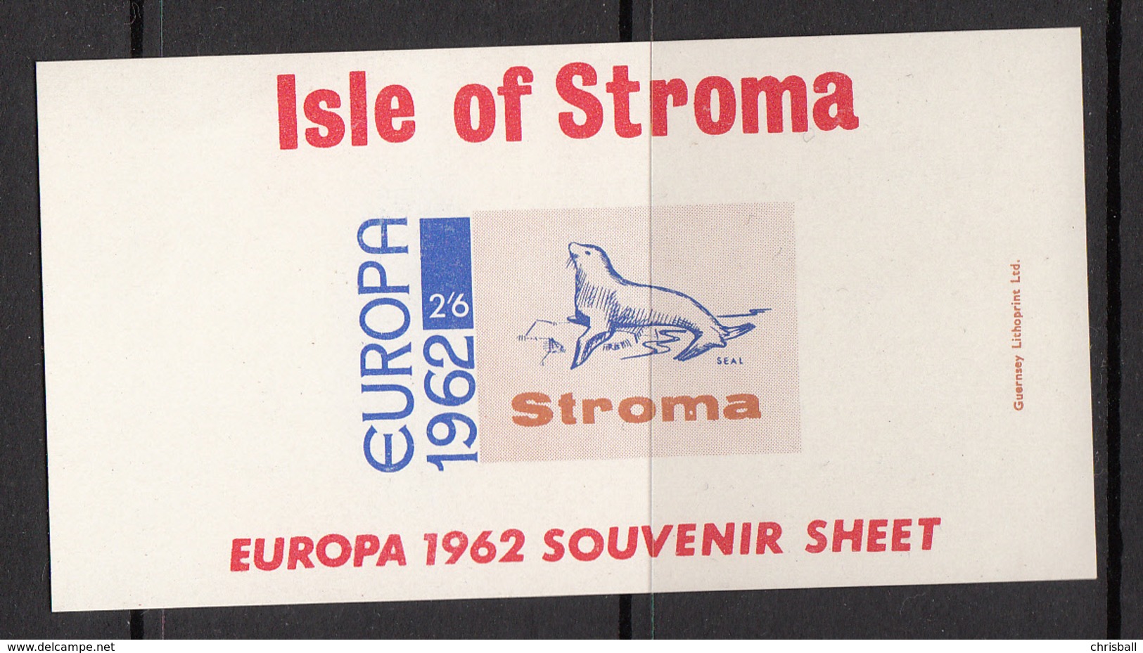 Isle Of Stroma Europa 1962 Sheetlet - Unmounted Mint NHM - Local Issues