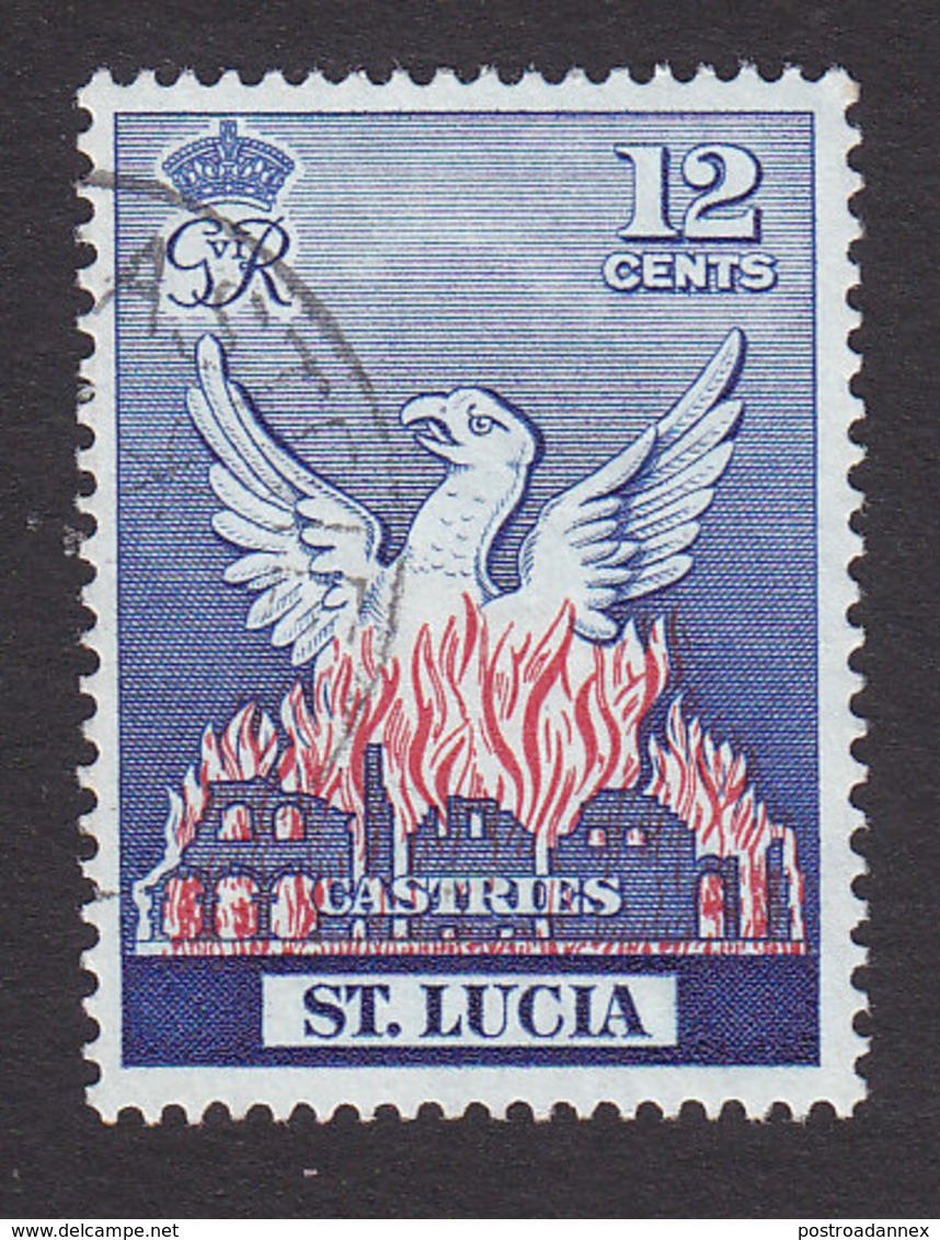 St Lucia, Scott #151, Used, Phoenix Rising, Issued 1951 - St.Lucia (...-1978)