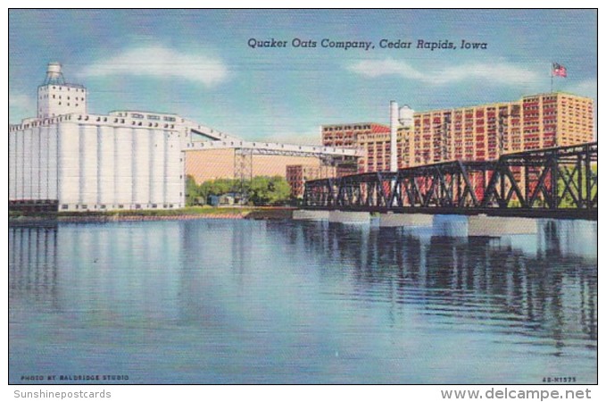 Iowa Cedar Rapids Quaker Oats Company Curteich - Cedar Rapids