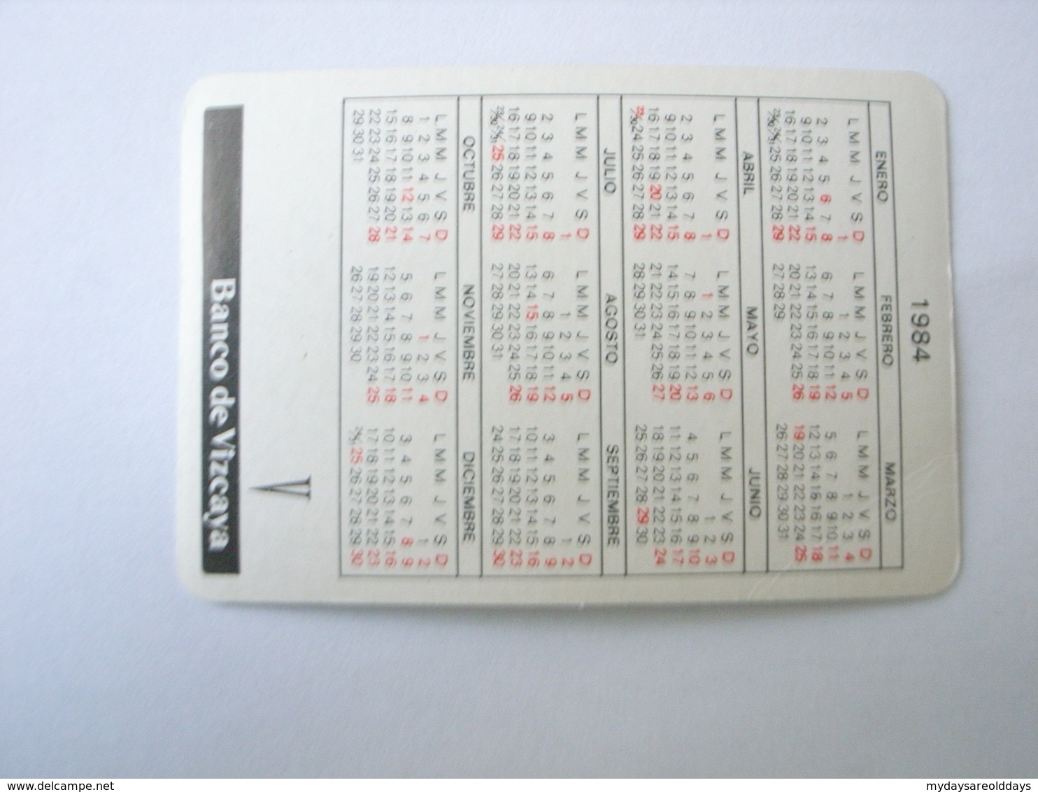 1 Calendar - Portugal (d91) - Tamaño Pequeño : 1991-00