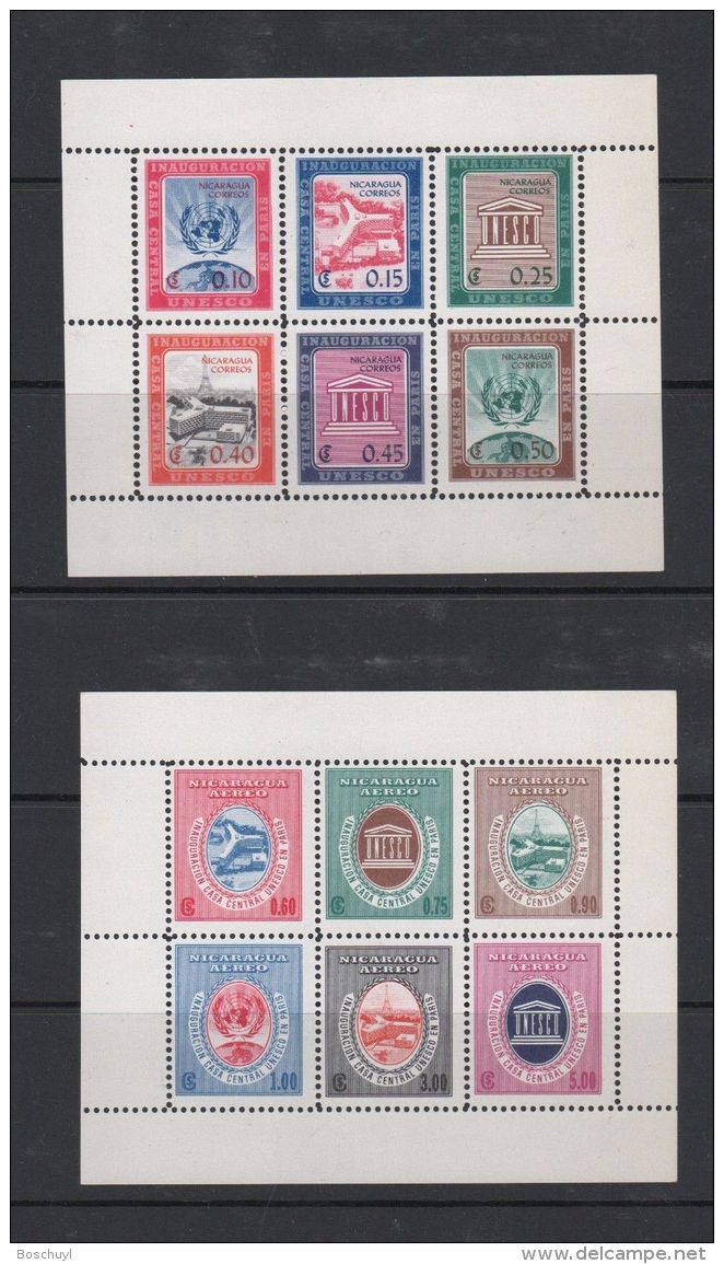 Nicaragua, 1958, UNESCO Headquarters, United Nations, MNH, Michel Block 48-49 - Nicaragua