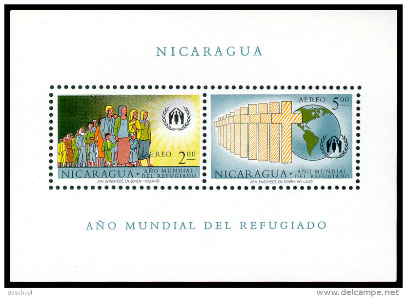 Nicaragua, 1961, World Refugee Year, WRY, United Nations, MNH, Michel Block 54 - Nicaragua