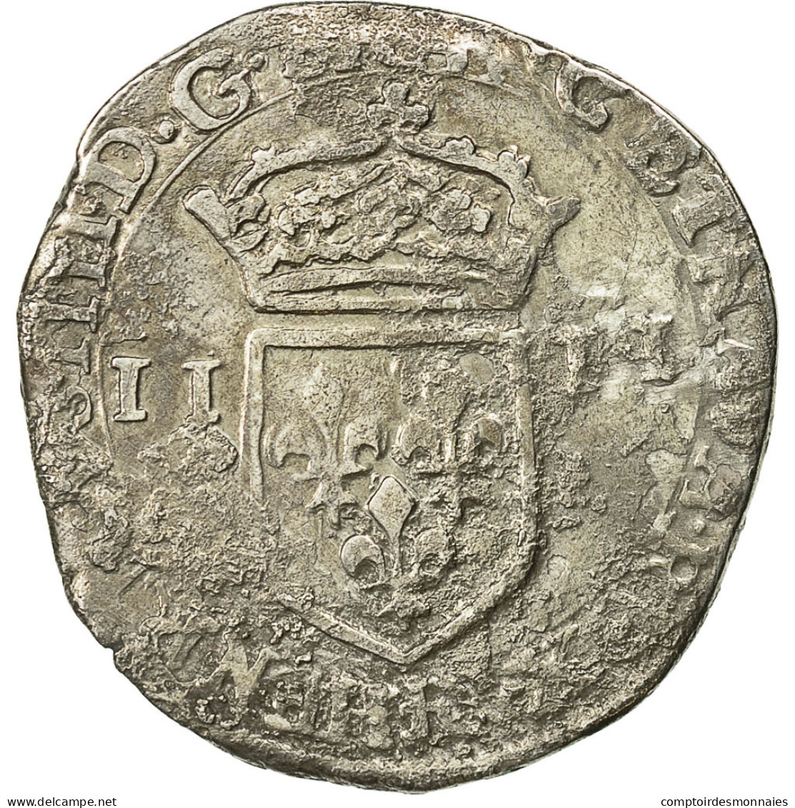 Monnaie, France, Henri IV, 1/4 Ecu, 1603, Saint André Villeneuve Les Avignon - 1589-1610 Henri IV Le Vert-Galant