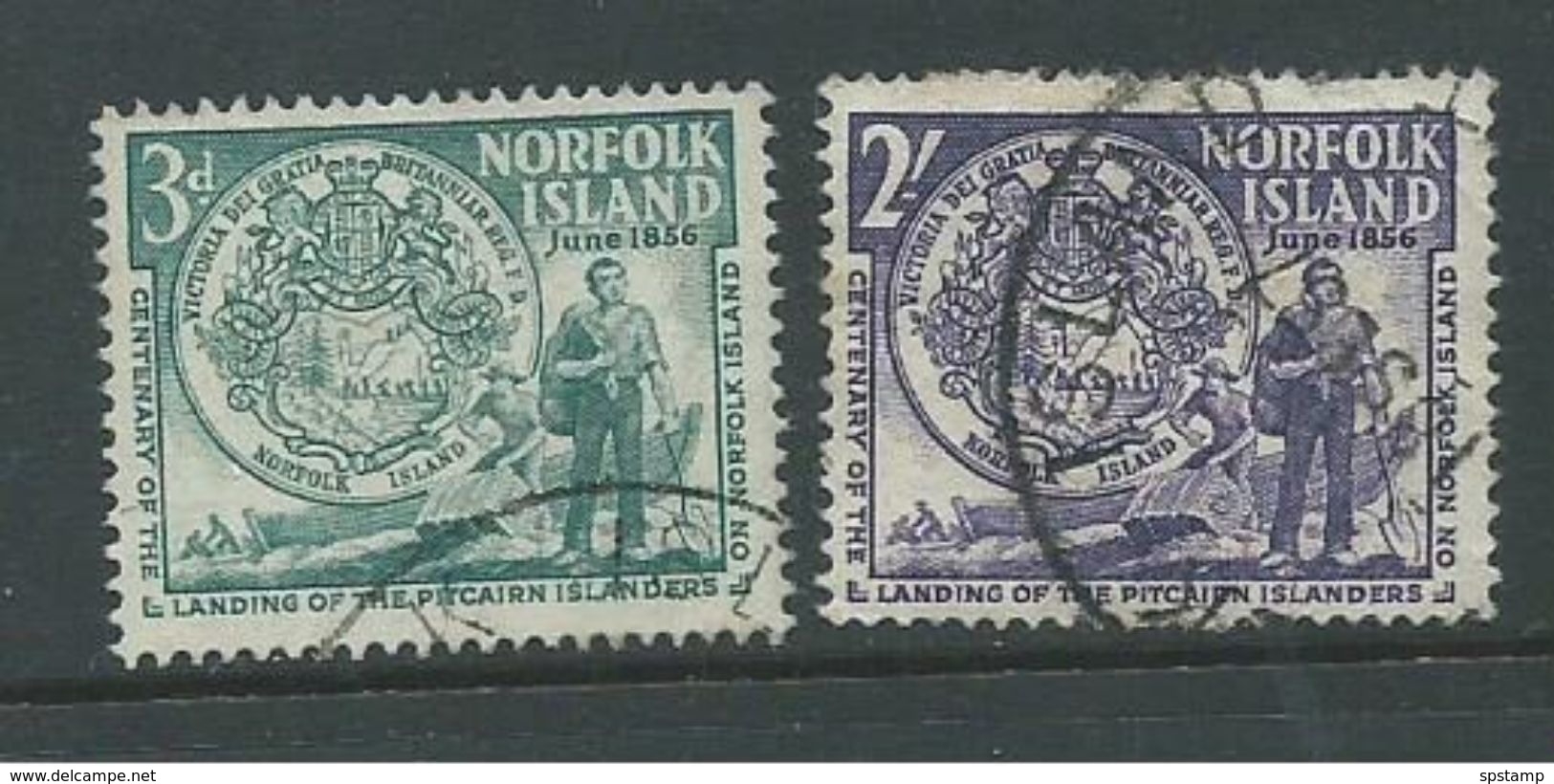 Norfolk Island 1956 Pitcairners Set 2 GU - Norfolk Island