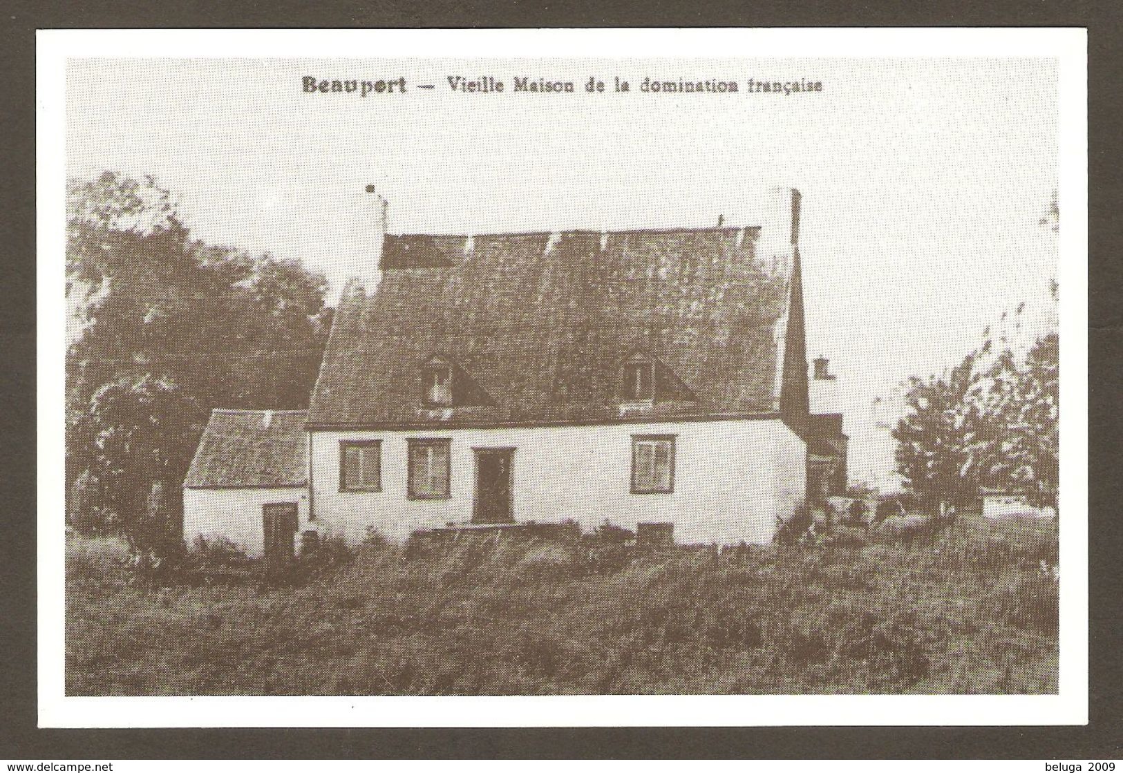 Beauport Québec Maison Bellanger Girardin Vieille Photo Sur Carte Postale Publiée Vers 1985 - Québec - Beauport