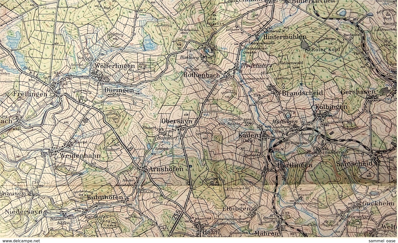 Topographische Karte  -  Montabaur  -  Ca. 60 X 59 Cm - Ca. 1957 - Carte Topografiche