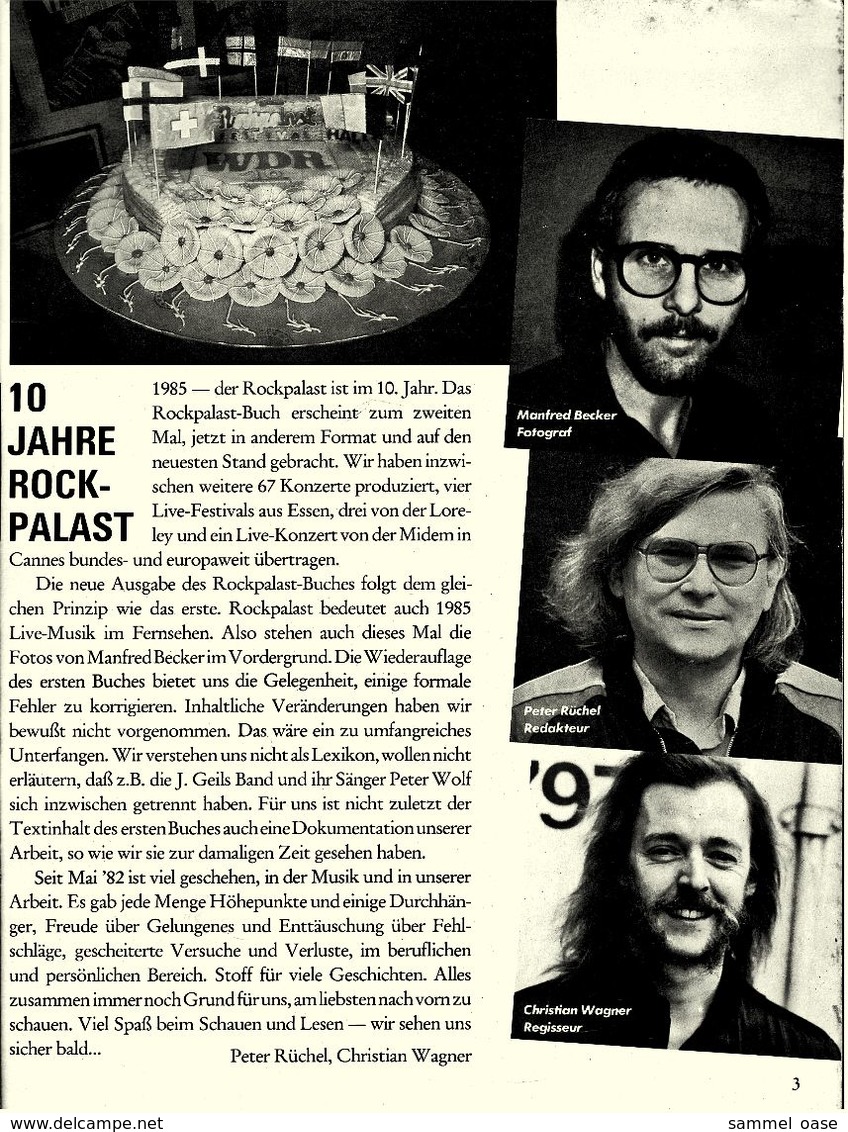 Magazin Von 1985 : 10 Jahre Rockpalast WDR Nr. 1 - Über 300 Fotos - Música