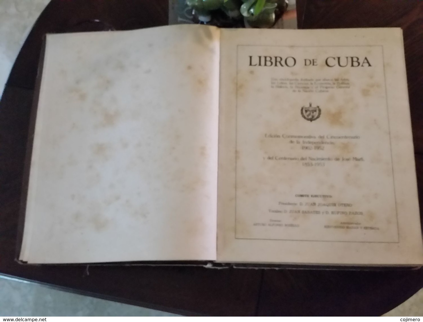 Libro De Cuba - Ilustrado Cincuentenario De La Republica 1953 Original - Marti - Historia Y Arte