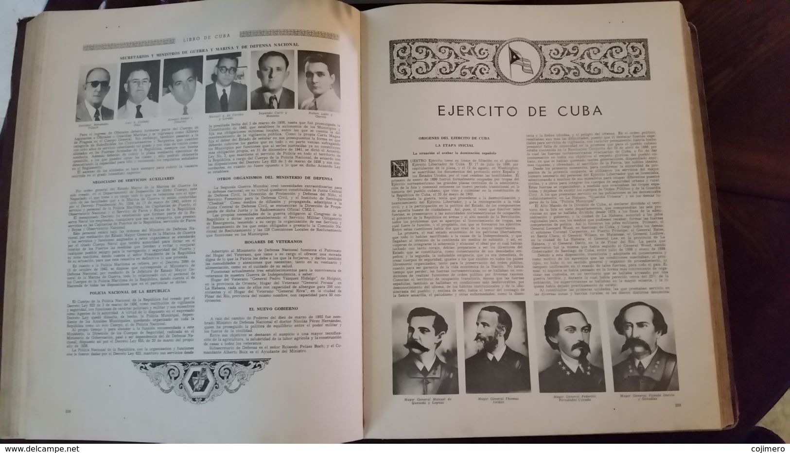 Libro de Cuba - Ilustrado Cincuentenario de la Republica 1953 Original - Marti