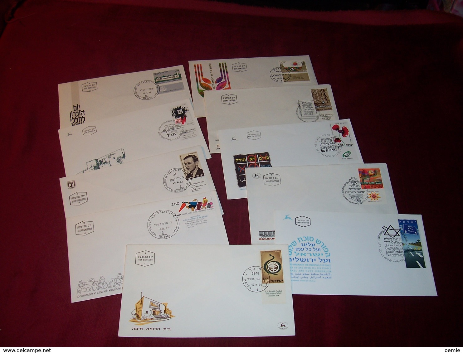 ISRAEL  LOT DE 109  ENVELOPPES  PREMIER JOUR - Collections, Lots & Séries