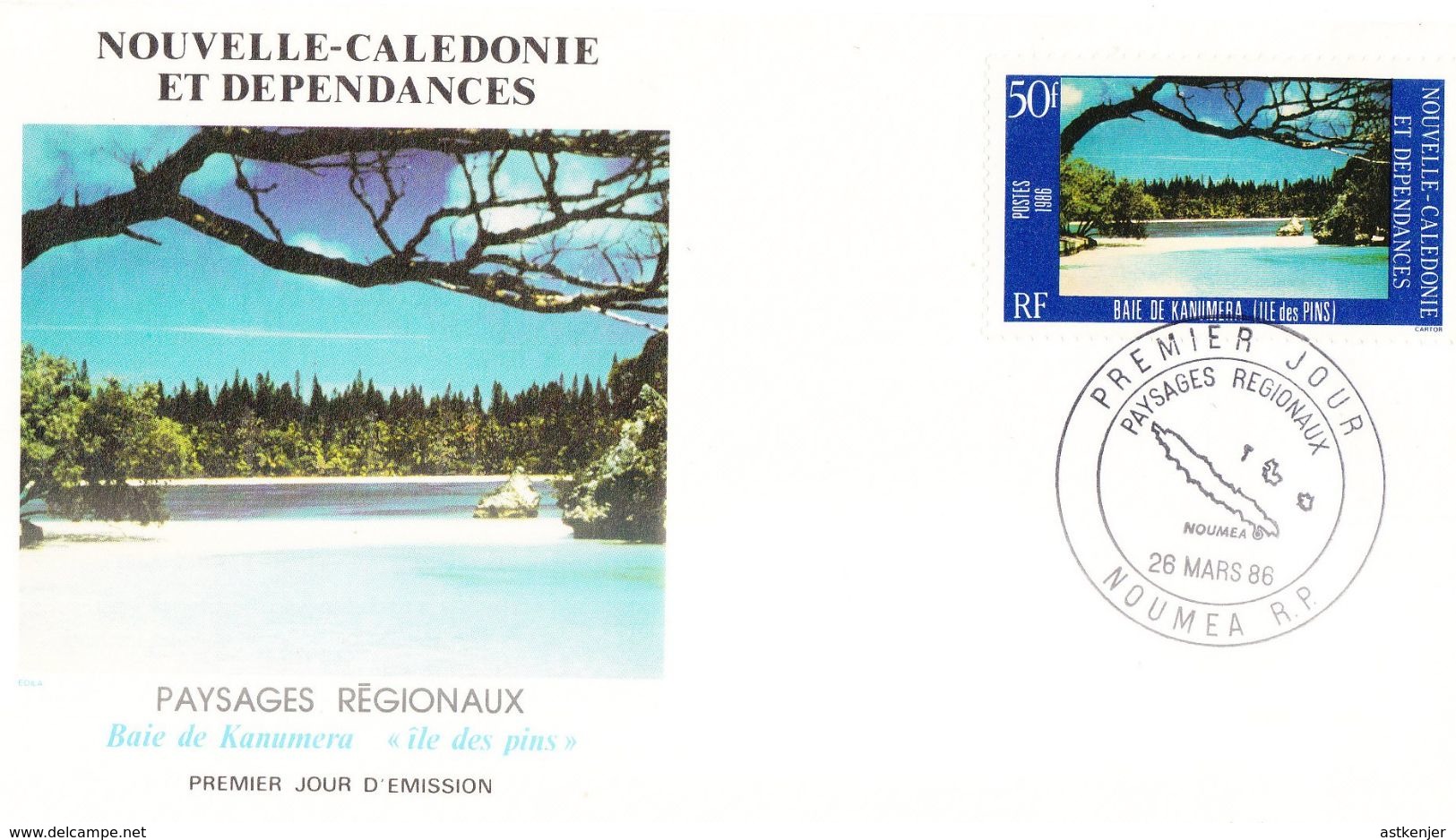 NOUVELLE CALEDONIE - FDC De 1986 N° 514 - Storia Postale
