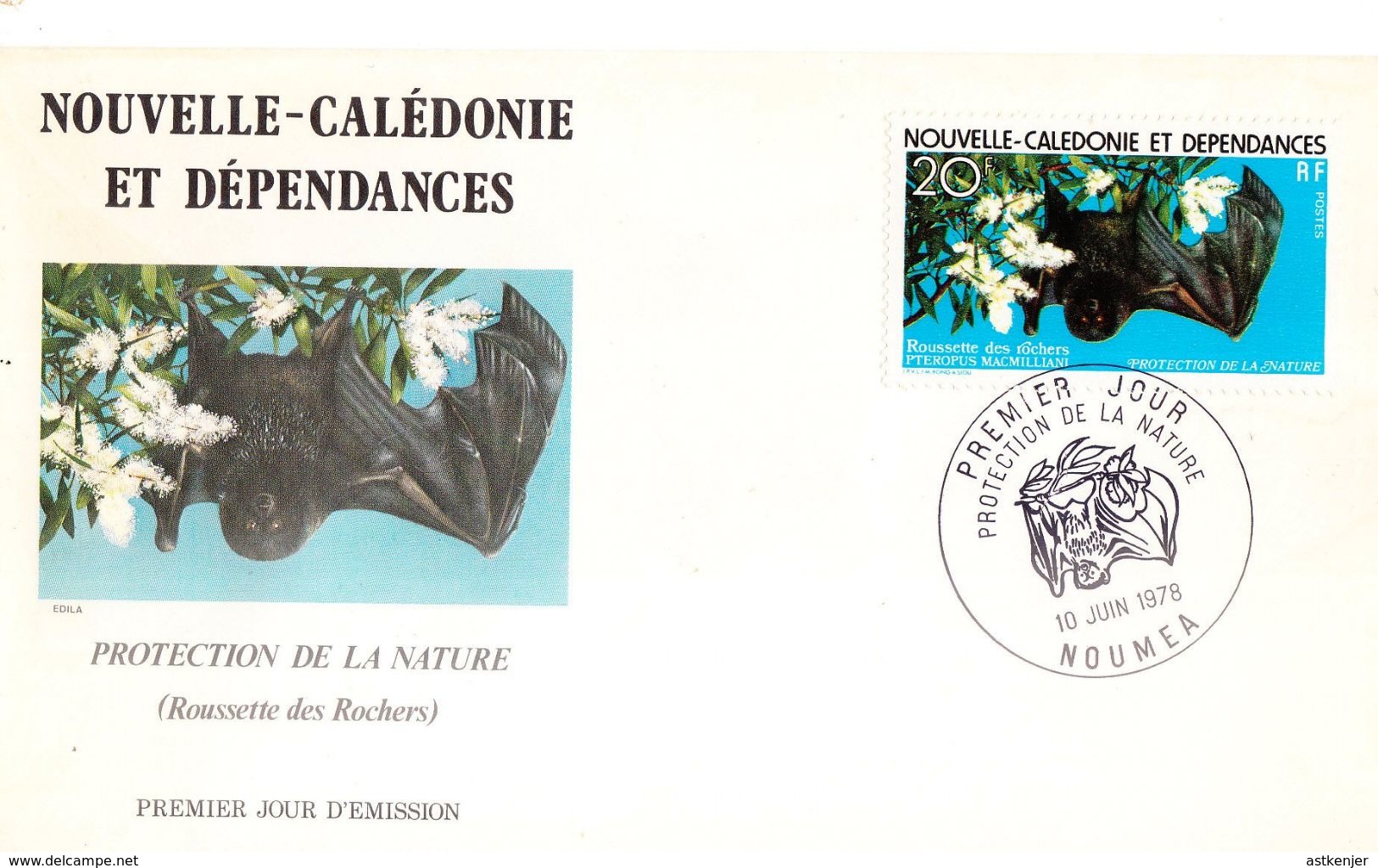 NOUVELLE CALEDONIE - FDC De 1978 N° 421 - Briefe U. Dokumente