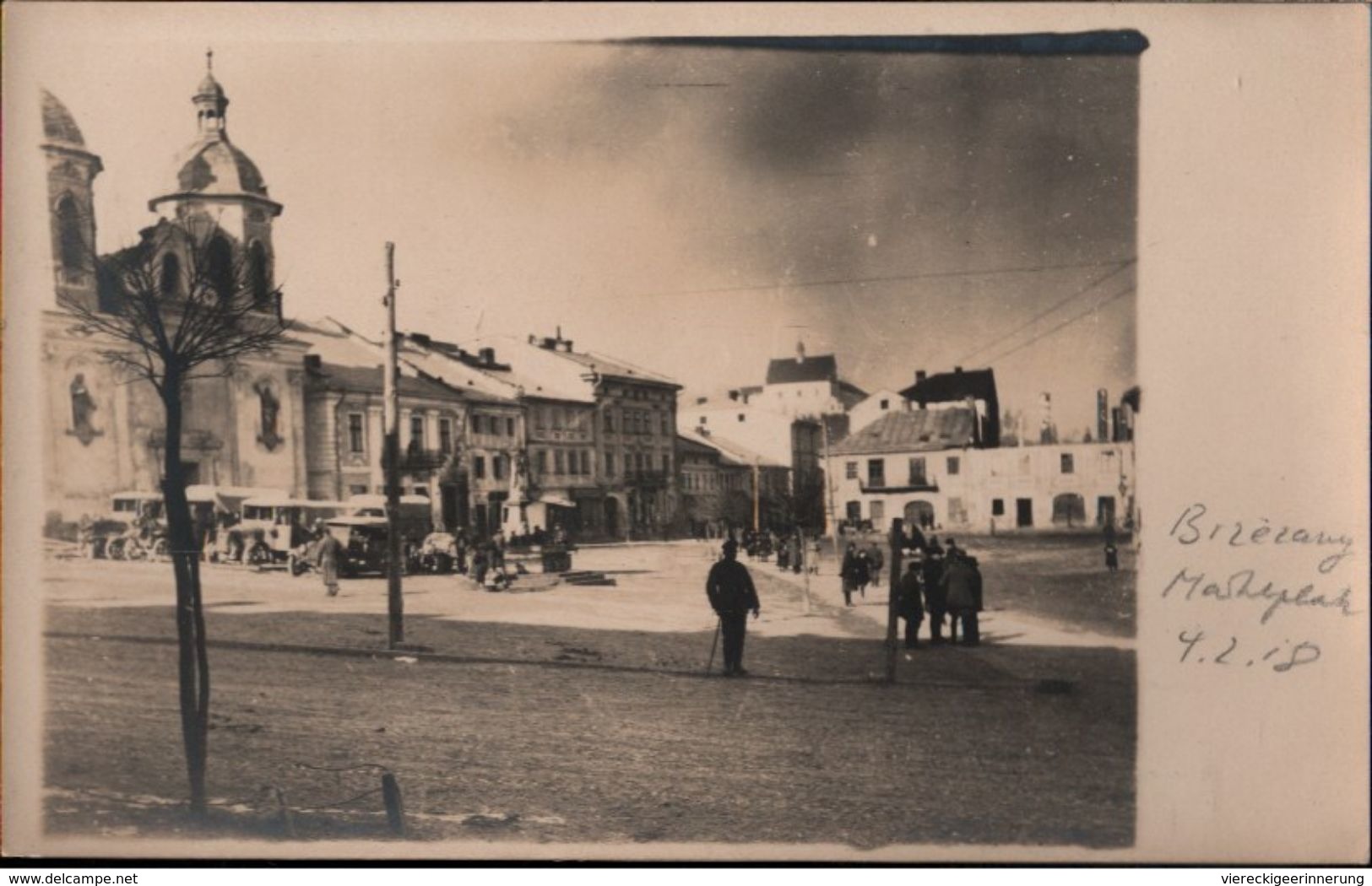 ! 3 Alte Fotokarten 1917, Photos, Bereschany, Brzezany, Schloß, Markt, 1. Weltkrieg, Ukraine, Obl. Ternopil - Ukraine