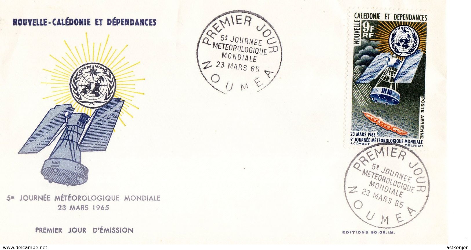 NOUVELLE CALEDONIE - FDC De 1965 N° PA 79 - Cartas & Documentos