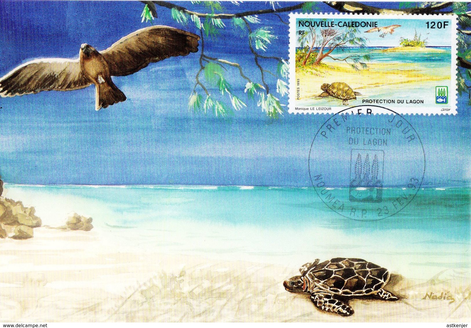 NOUVELLE CALEDONIE - CARTE (CM) De 1993 N° 636 - Covers & Documents