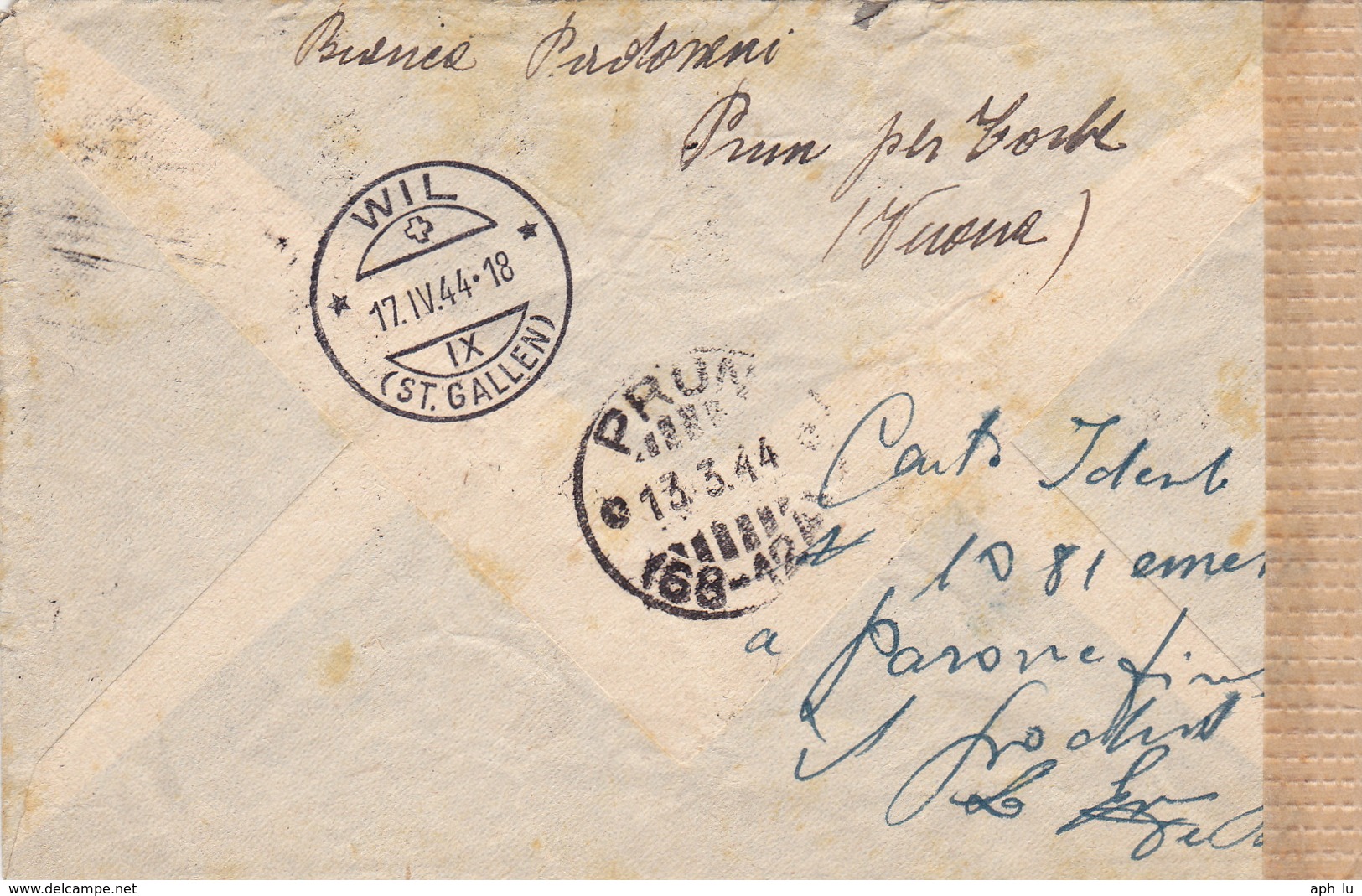 Brief Von Prun Nach Wil (br2486) - Storia Postale