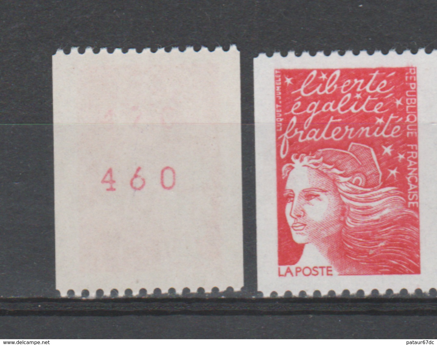 FRANCE / 1997 / Y&T N° 3084a ** : Luquet La Poste TVP Prio (roulette Avec N° Rouge) - Gomme D'origine Intacte - Neufs