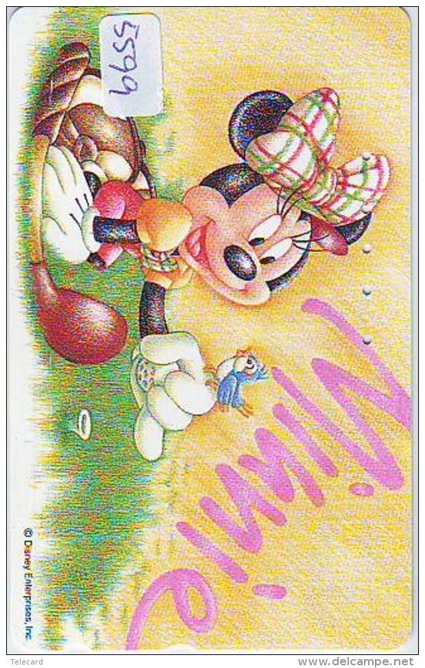 Télécarte Japon  / 110-206620 - DISNEY * MINNIE (5599) Japan Phonecard Telefonkarte - Disney