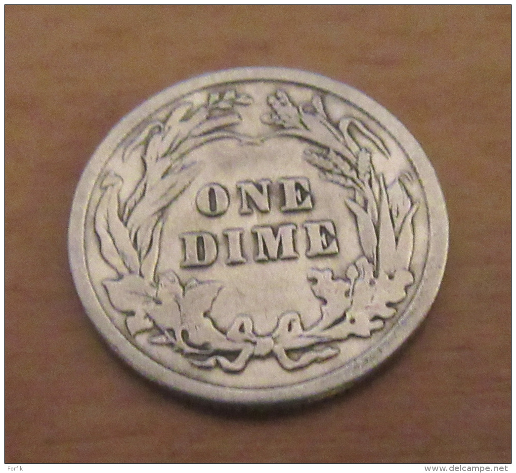 Etats-Unis - 3 Monnaies Dont 1 Dime 1867 S, 1 Dime 1905 Et 5 Cents 1905 - TTB - Collections