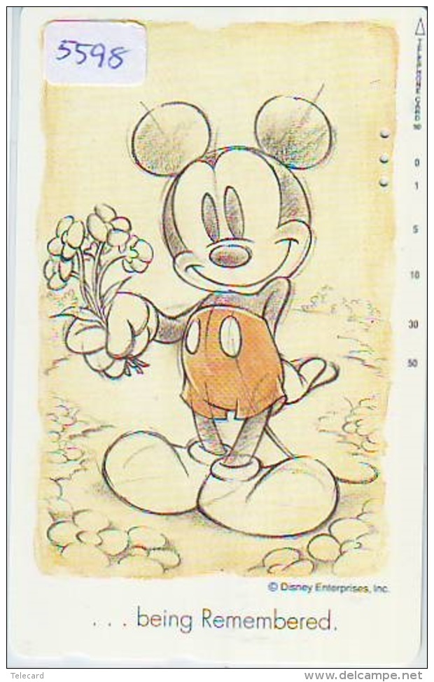 Télécarte Japon  / 110-183789 - DISNEY * MICKEY * BEING REMEMBERED  (5598) Japan Phonecard Telefonkarte - Disney