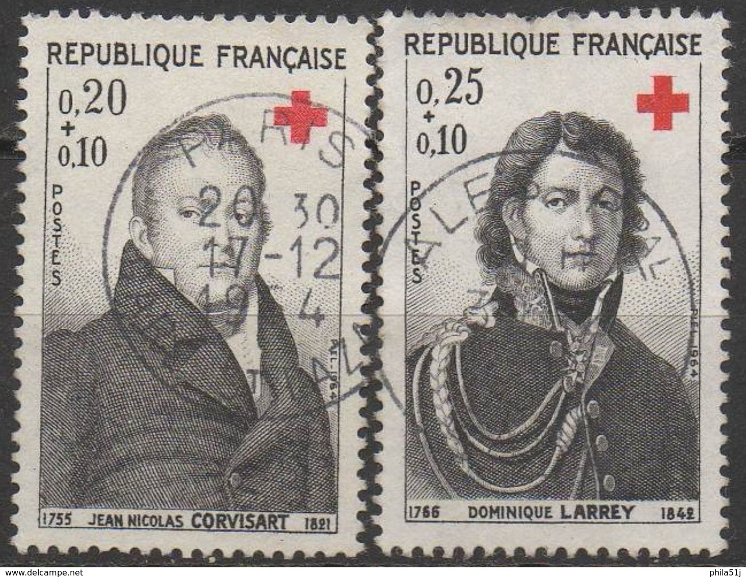 FRANCE 1964    N°1433/1434__OBL VOIR SCAN - Gebraucht