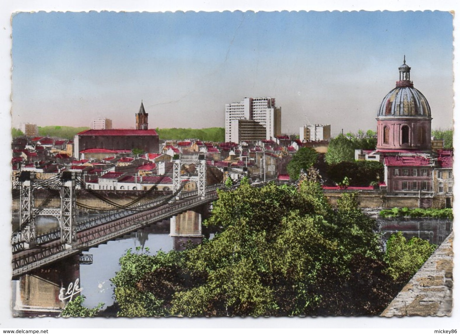 TOULOUSE--Vue Plongeante Sur La Garonne Au Pont Suspendu - Toulouse